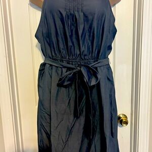 Elegant dark jean Sleeveless Dress
